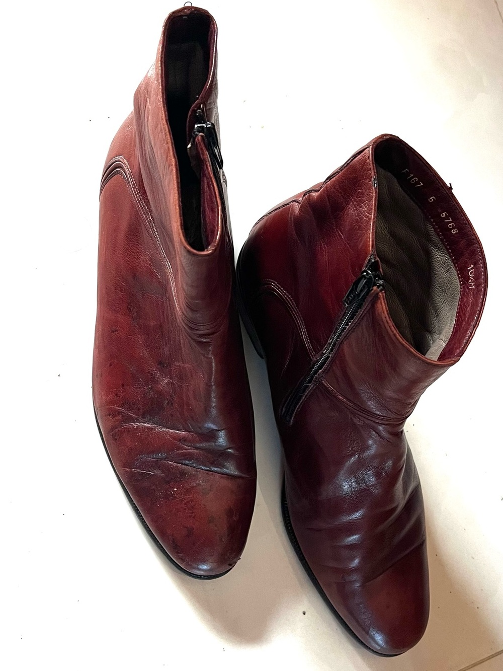 Bally Vintage Side-Zip Leather Ankle Boots